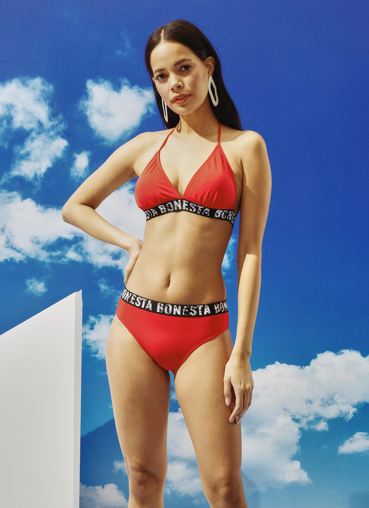 Crispum Bonesta Bantlı Üçgen Bikini Takımı