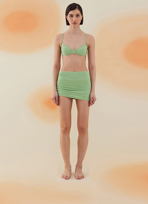 POPPY PISTACHIO GREEN TERRY PAREO ETEK