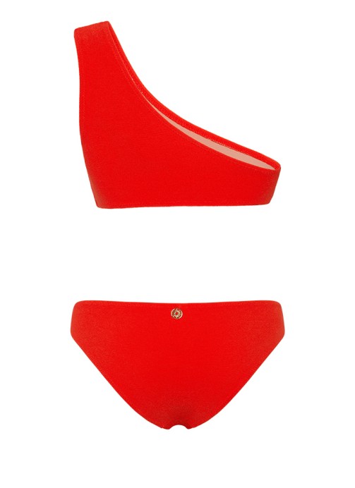 BUSH BURGUNDY TERRY TEK OMUZ BİKİNİ TAKIMI