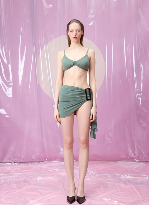 TIDALESSENCE SAGEON DİKDÖRTGEN AKSESUARLI PAREO ETEK