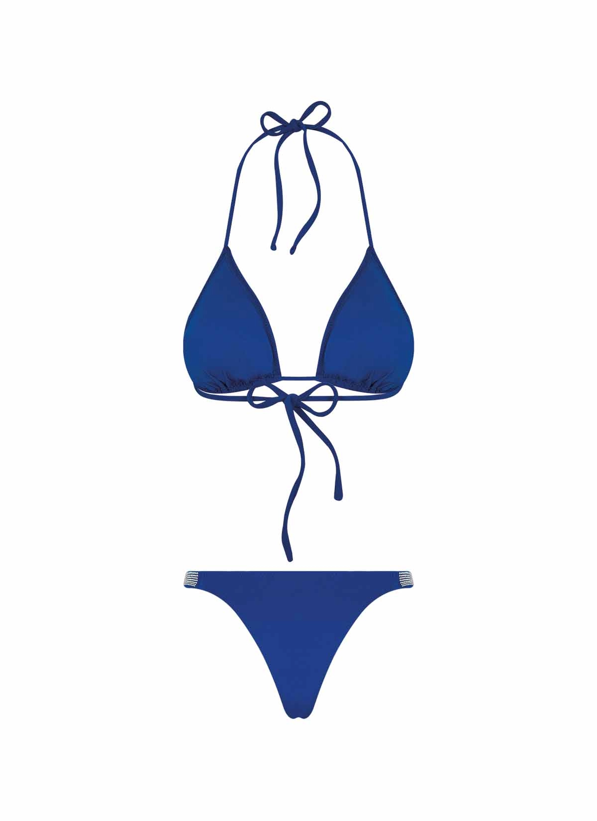 Üçgen Lacivert Bikini Takımı