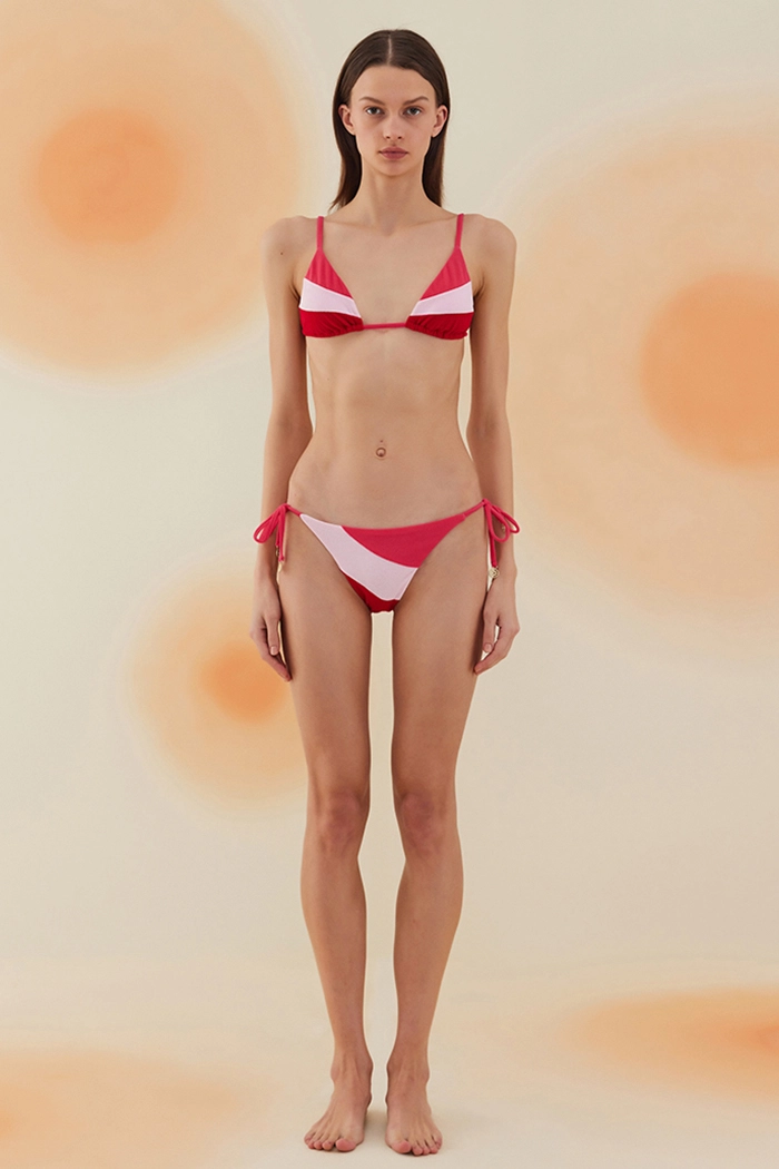 Saguaro Fuschia Terry Üçgen Bikini Takımı