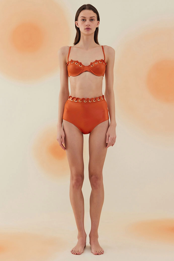 Barchan Flame Orange Kaplı Bikini Takımı