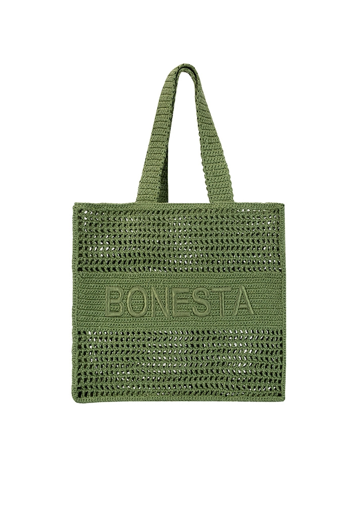 POSITANO MAXI OLIVE GREEN PLAJ ÇANTASI