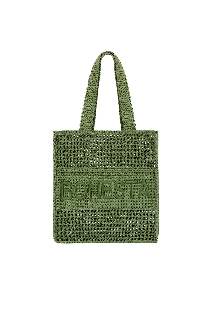 POSITANO MIDI OLIVE GREEN PLAJ ÇANTASI