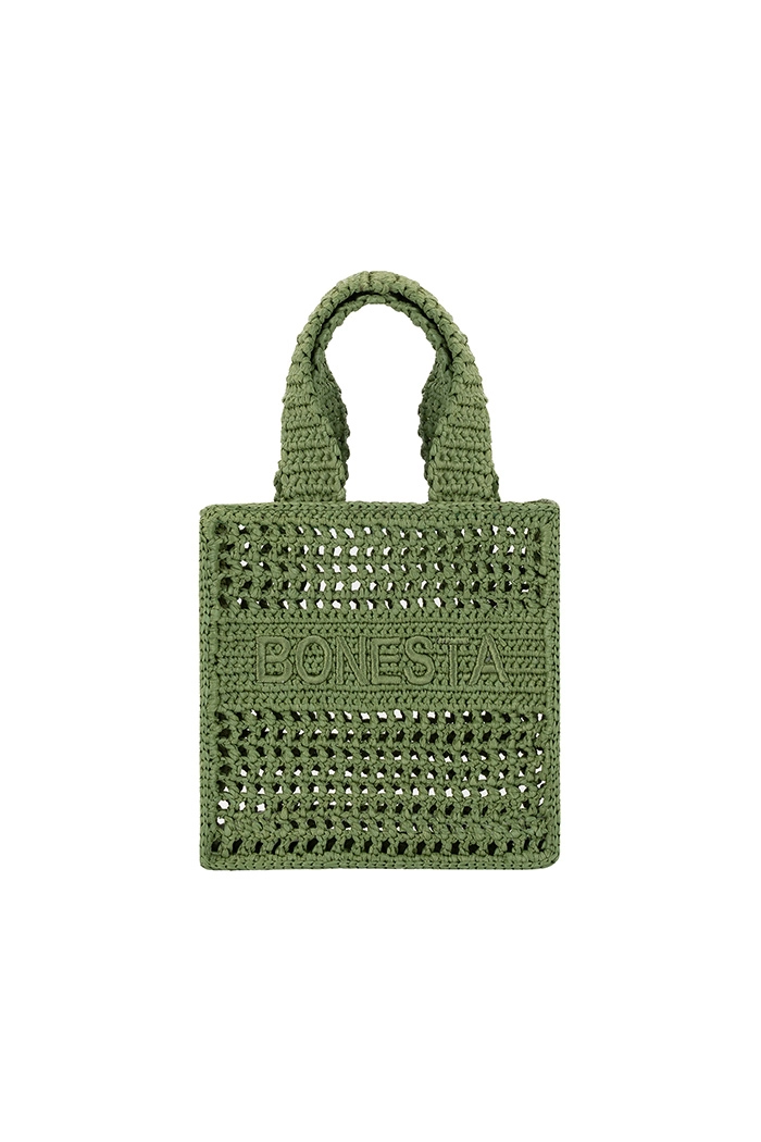 POSITANO MINI OLIVE GREEN PLAJ ÇANTASI