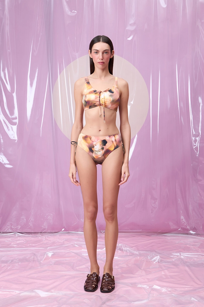 CHISPA COPPERIA BRUSHES BAĞCIK DETAYLI TOPARLAYICI BİKİNİ TAKIMI